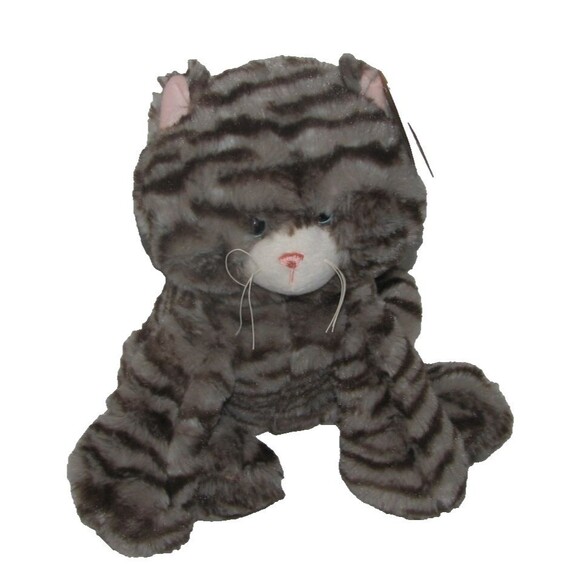 Ganz Gray Striped Plush Tabby Cat Kitten H14168 CALLIE - Picture 1 of 5